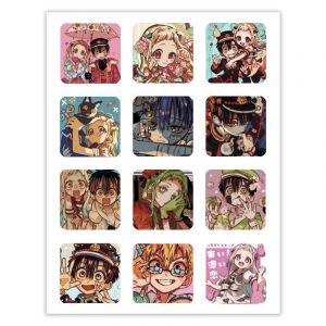 Набор 3D стикеров 12шт Туалетный мальчик 1