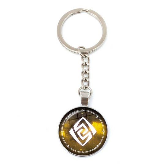 Брелок №004 Геншин Гео 26мм