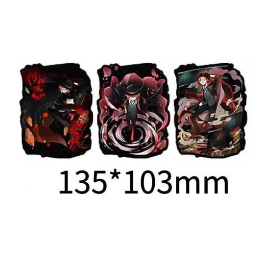 3D стикер наклейка большая "Проза бродячих псов" 1 (13,5 на 10 см)