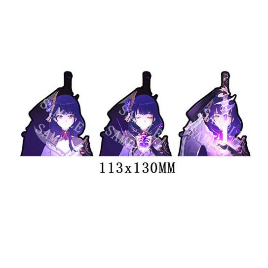 3D стикер наклейка большая "Райден" 26 (11,5 на 13 см)