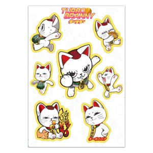 Набор стикеров А5 с вырубкой ДанДаДан 4