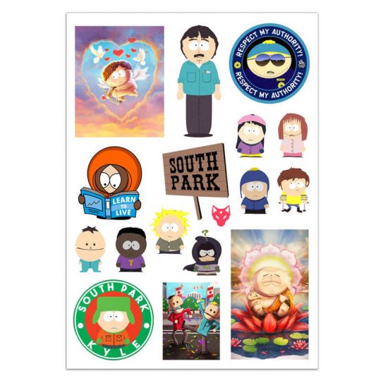 Набор стикеров А5 с вырубкой Южный парк 1