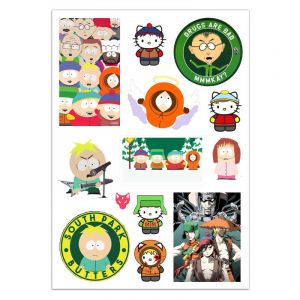 Набор стикеров А5 с вырубкой Южный парк 3