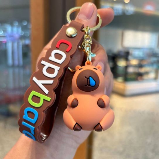 Брелок резиновый Капибара 6