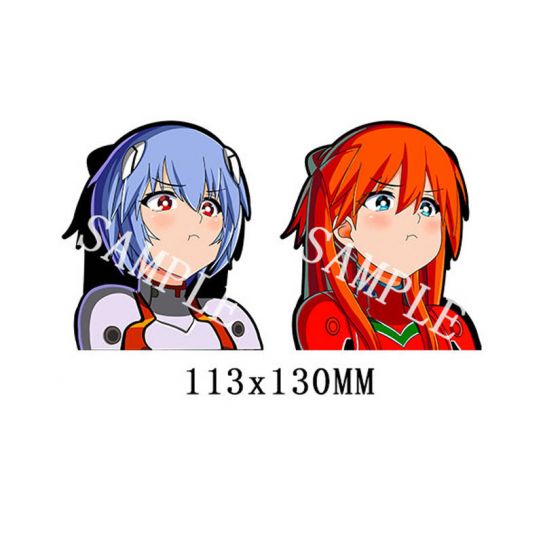 3D стикер наклейка большая "Евангелион" 37 (13,5 на 11 см)