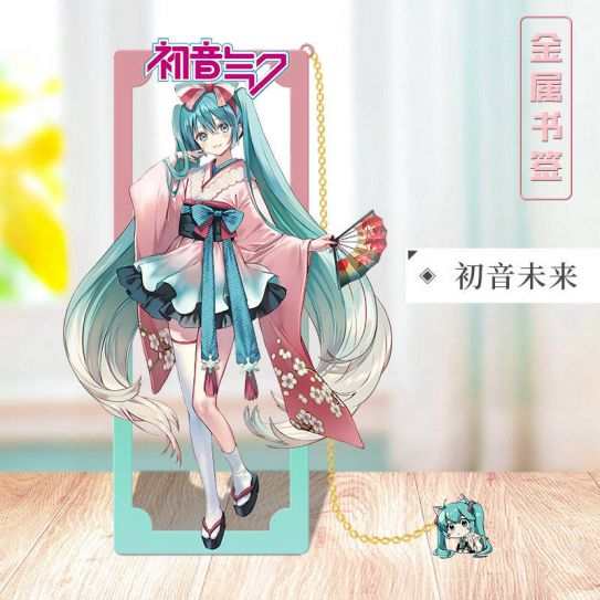 Металлические закладки Мику Хатсуне (8 на 3,5 см) 3