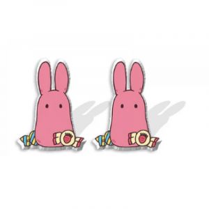 Серьги №027 Ханако Кун Кролик 12мм