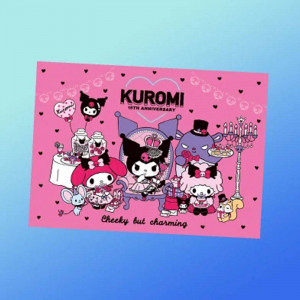 Плакат Аниме А3 №136 Kuromi My Melody и Hello Kitty