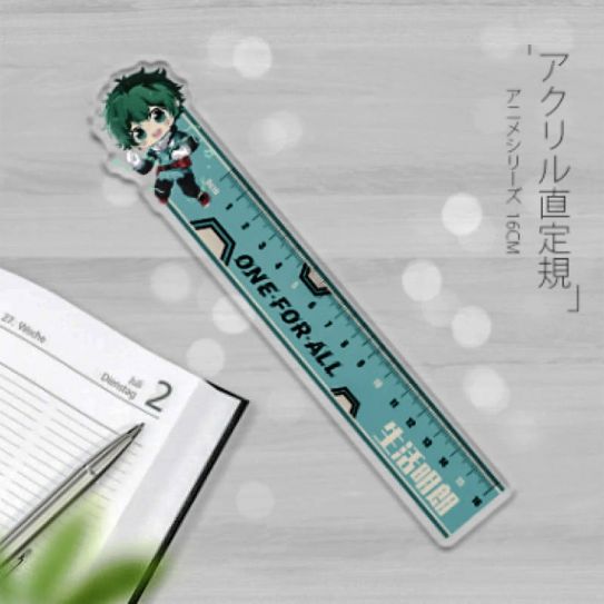 Линейки Акриловые №006 22см*3.5см Геройка Мидория