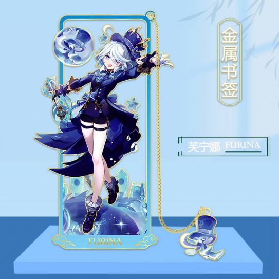 Металлические закладки Боги Инпакт (8 на 3,5 см) 062 Furina (3)