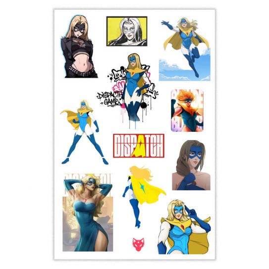 Набор стикеров А5 с вырубкой Dispatch 1