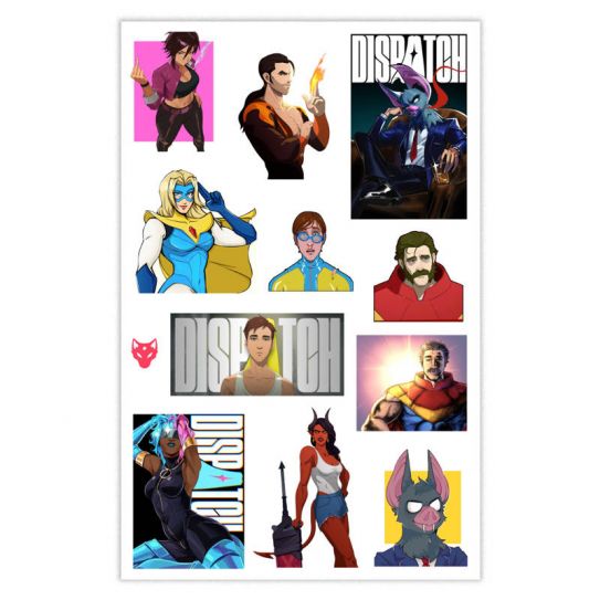 Набор стикеров А5 с вырубкой Dispatch 2