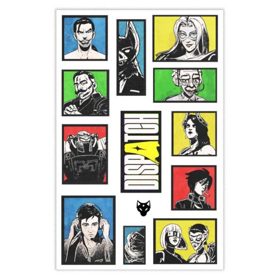 Набор стикеров А5 с вырубкой Dispatch 3