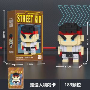 Конструктор Уличный боец Рю (183 блока, 6,2 на 4,1 см)