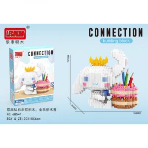 Конструктор Органайзер Санрио Синнаморолл (1046 блока, 15,8 на 18,3 см)