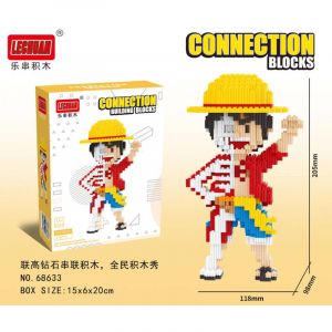 Конструктор Ван Пис Монки Д. Луффи (б) (879 блоков, 20 на 12 см)