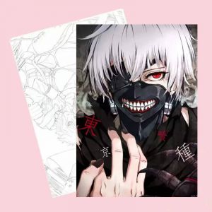 Раскраска Токийский Гуль (10 листов)