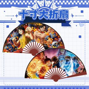 Веер деревянный 60 на 33 см Ван Пис 1