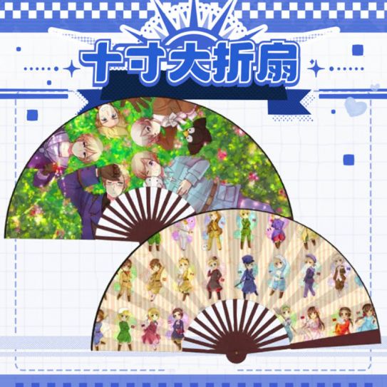 Веер деревянный 60 на 33 см Тетрадь Дружбы