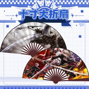 Веер деревянный 60 на 33 см Nier Automata