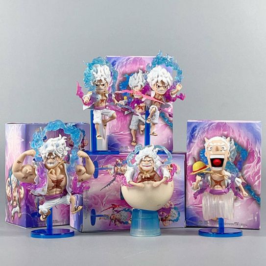 Набор аниме-фигурок из 5 штук Ван Пис - Луффи гир 2