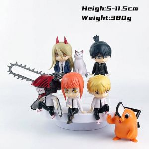 Набор аниме фигурок из 7-ми штук - Человек-бензопила