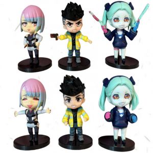 Набор аниме фигурок из 6-ти штук - Киберпанк бегущие по лезвию