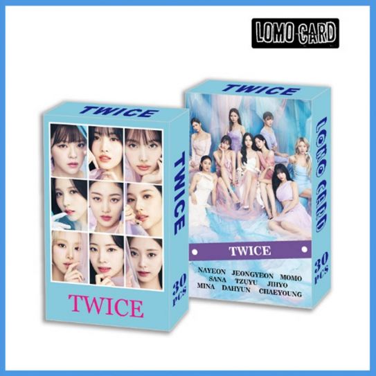 Фотокарточки LOMO CARD K-POP 2 односторонние 30 штук (8 на 5 см) 020 TWICE (12)