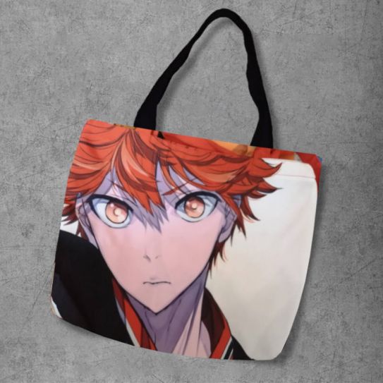 Шопер №042 "Волейбол" Хината цвет. ручки 30х40см