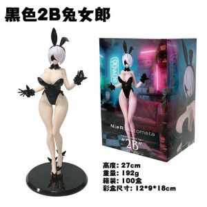 Аниме фигурка Nier Automata Зайка (Черная) (27 см.)