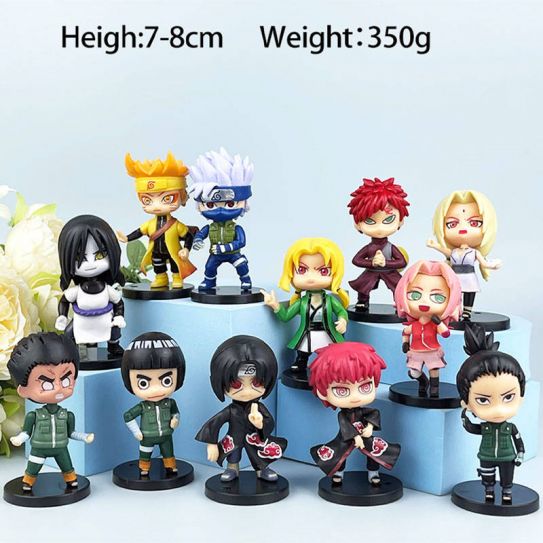 Набор аниме фигурок из 12-ти штук - Молодой шиноби