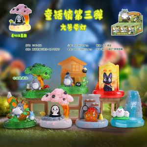 Набор аниме фигурок в таинственных коробках из 6-ти штук Хаяо Миядзаки 7 в домиках (комплект)