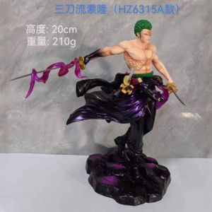 Аниме фигурка Ван Пис - Ророноа Зоро с мечами на подставке 1