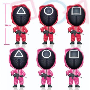 Набор фигурок из 6-ти штук - Игра в кальмара