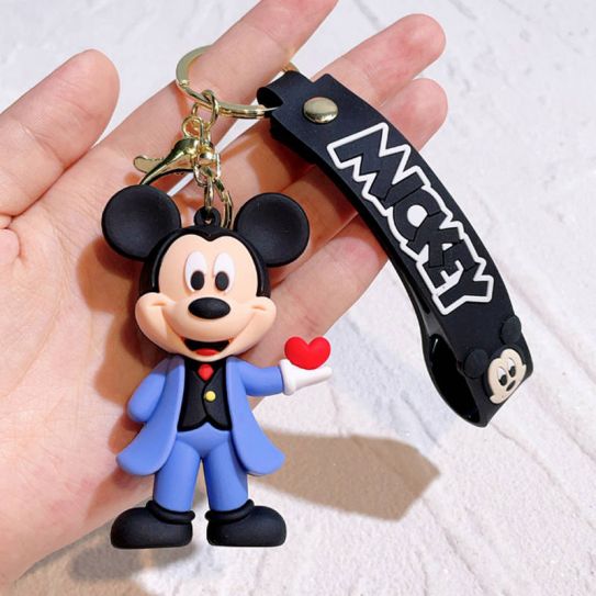 Брелок резиновый перламутровый Микки Маус 2